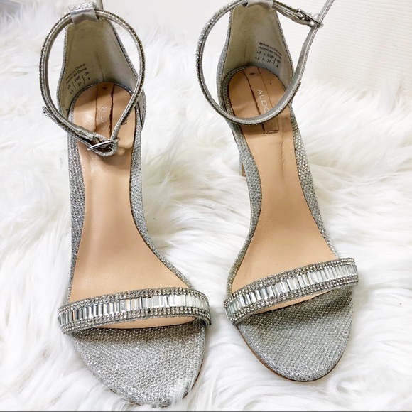 Aldo Shoes - ALDO - Silver Heels- Size 6.5